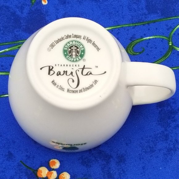 Starbucks 2003 Barista Espresso Cup Green & White 7.5 oz - RETIRED ✨🎉HP 4/21🎉✨ - Picture 2 of 2